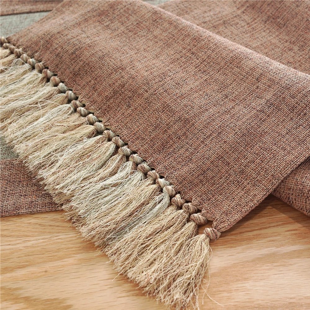 Farmhouse Cheesecloth Table Runner Home Decor Table Cover