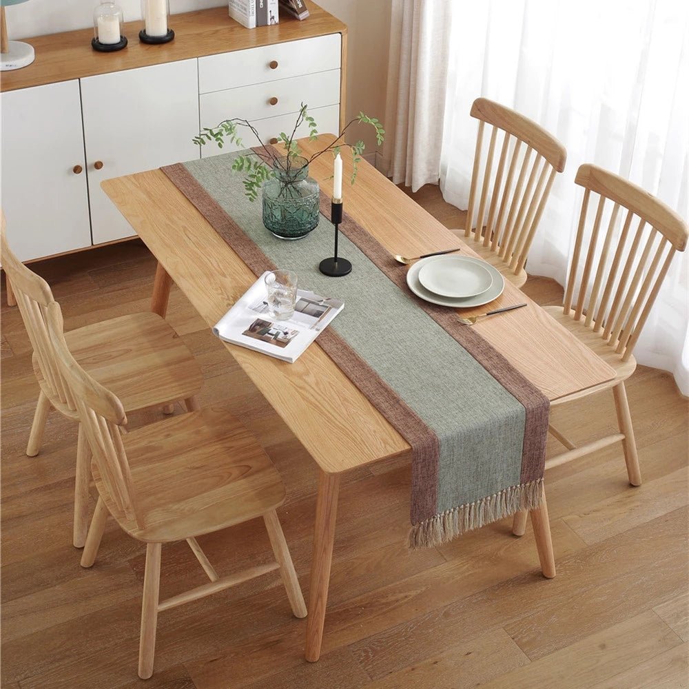 Farmhouse Cheesecloth Table Runner Home Decor Table Cover