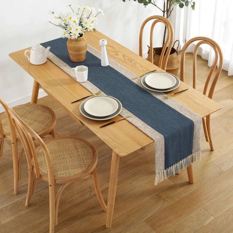 Farmhouse Cheesecloth Table Runner Home Decor Table Cover