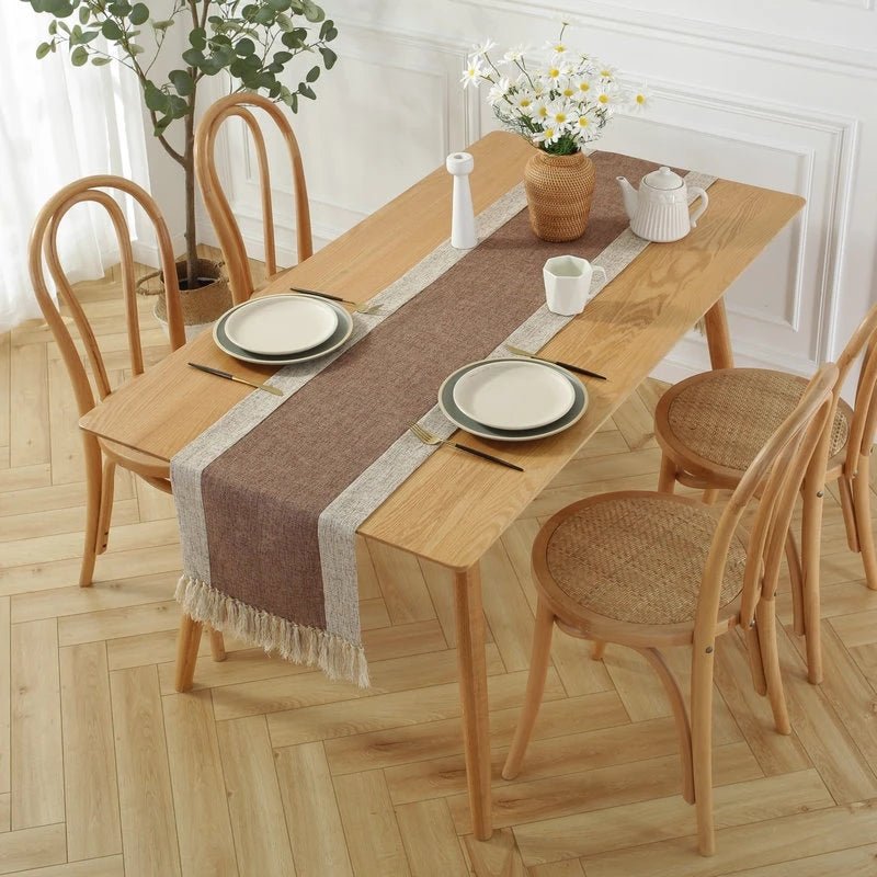 Farmhouse Cheesecloth Table Runner Home Decor Table Cover
