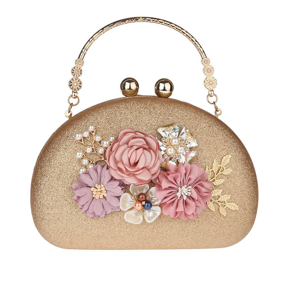 Flower Clutch Bag Lady's Hand Bag Party Wedding Purse