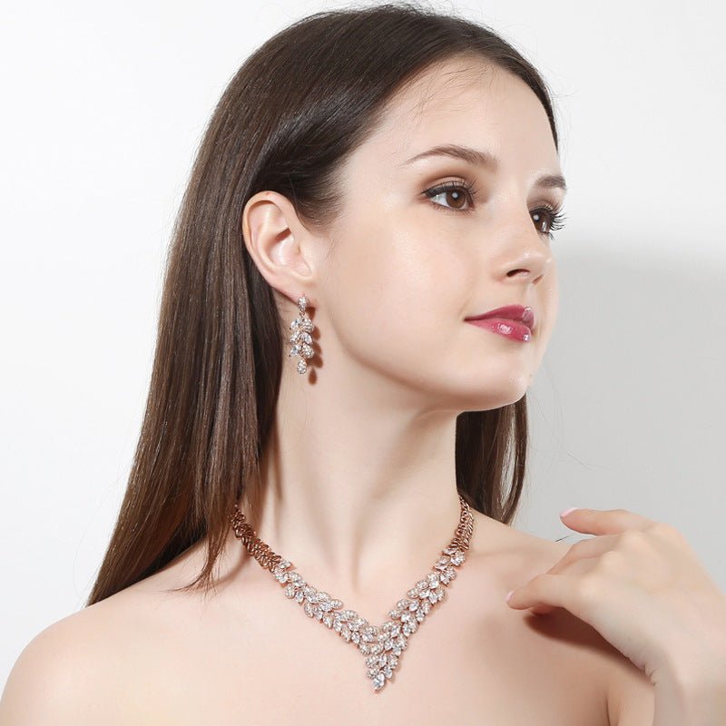 Party Necklace Cubic Zirconia Wedding Jewelry Sets