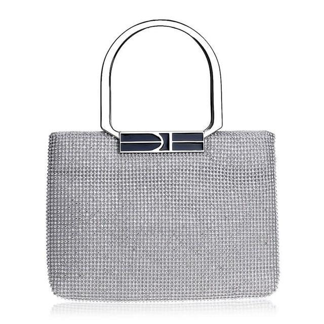 Rhinestone Evening Bags Gold Silver Clutches