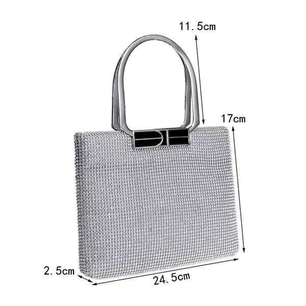 Rhinestone Evening Bags Gold Silver Clutches