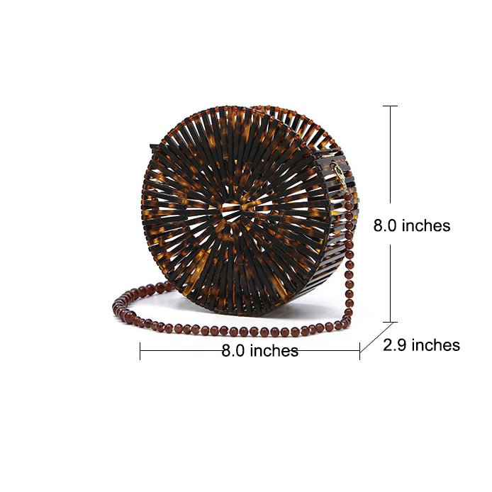Round Acrylic Beach Hollow Party Bag
