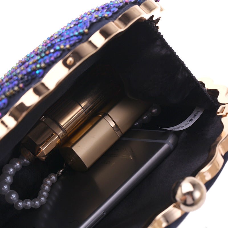 Sequin Shell Shape Women's Clutch Purse