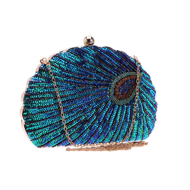 Sequin Shell Shape Women's Clutch Purse