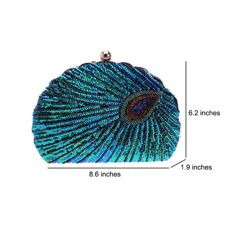 Sequin Shell Shape Women's Clutch Purse
