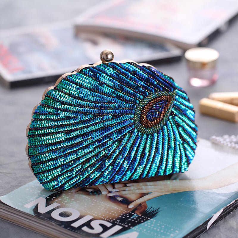 Sequin Shell Shape Women's Clutch Purse