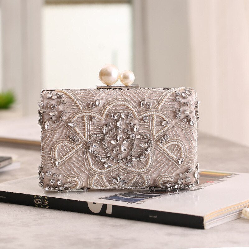Sparkly Clutch Bag Handmade Beaded