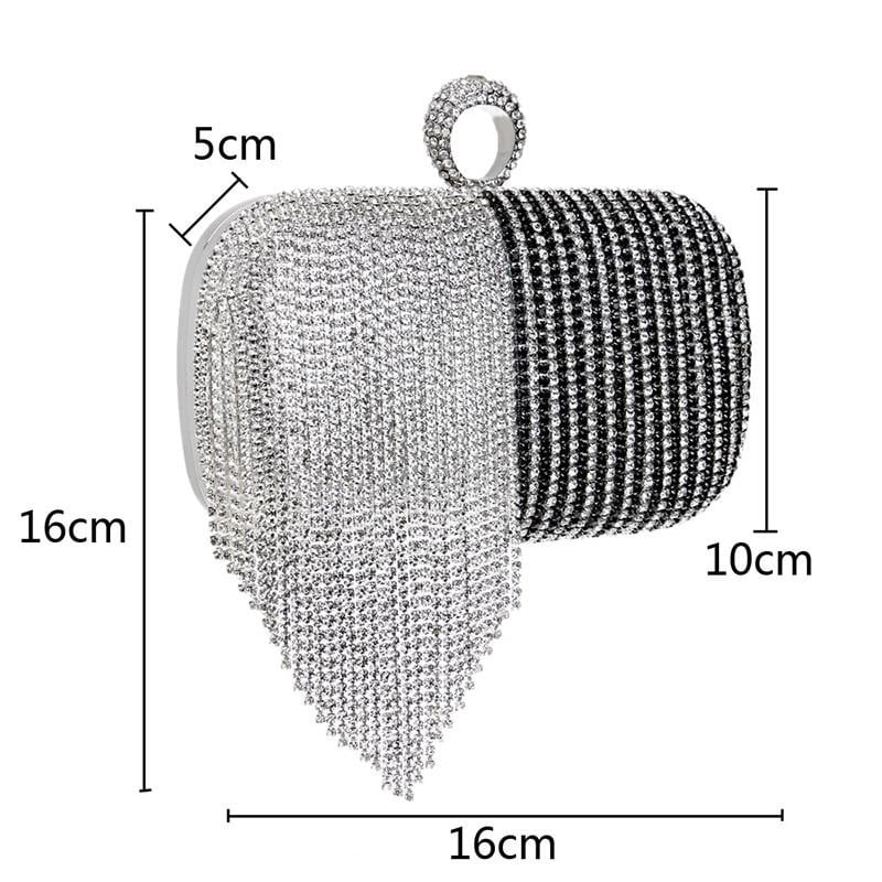 Tassel Evening Clutches Crystal Party Handbags