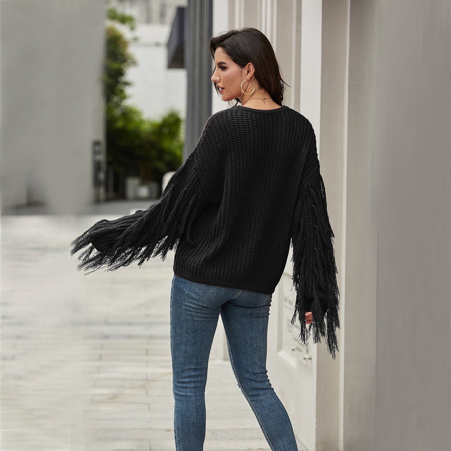 Tassel Pullover Sweater For Women