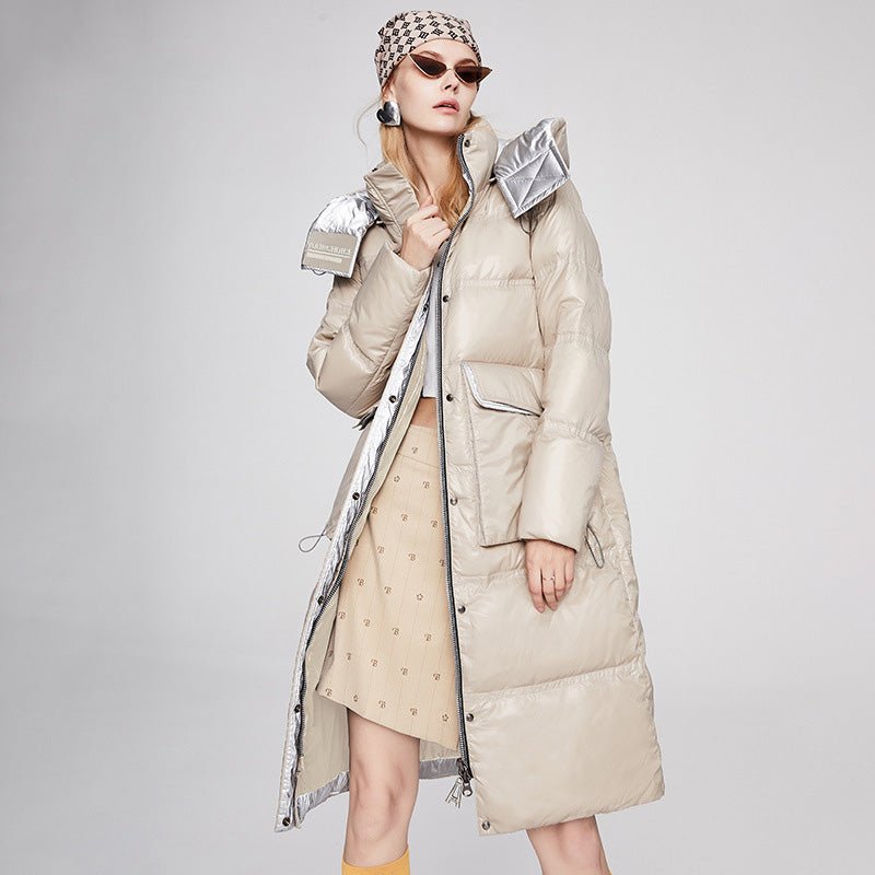 Waterproof Long Warm Puffer Jacket Womens