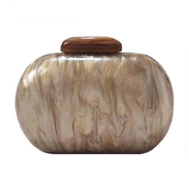 Wedding Evening Bag Oval Vintage Party Clutch