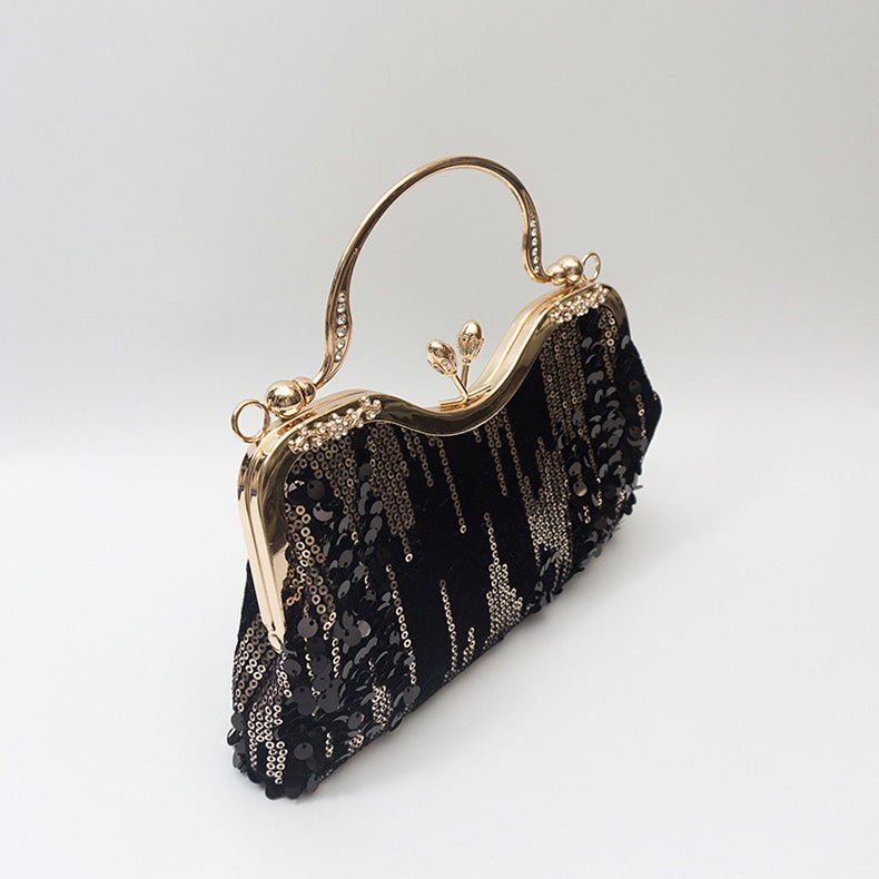Women Sequin Evening Clutch Purse