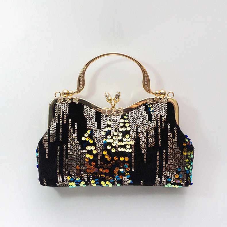 Women Sequin Evening Clutch Purse