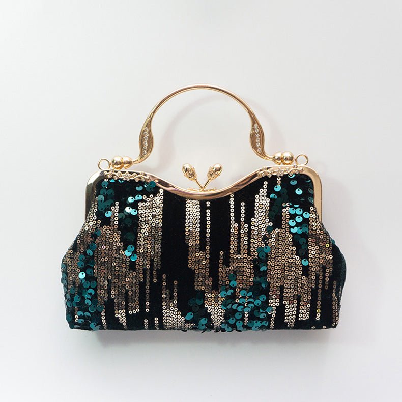 Women Sequin Evening Clutch Purse