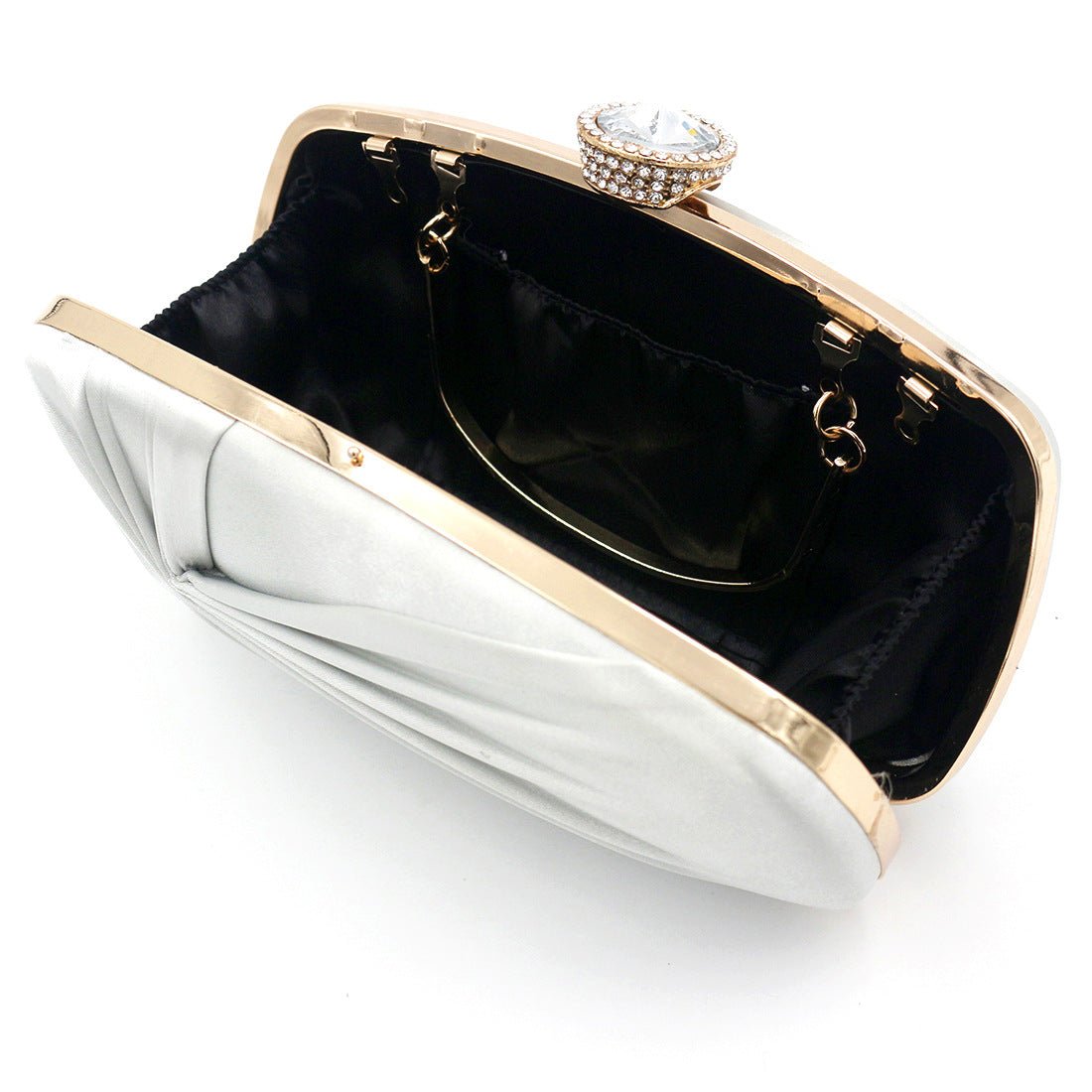 Women Silk Wrinkled Evening Bags