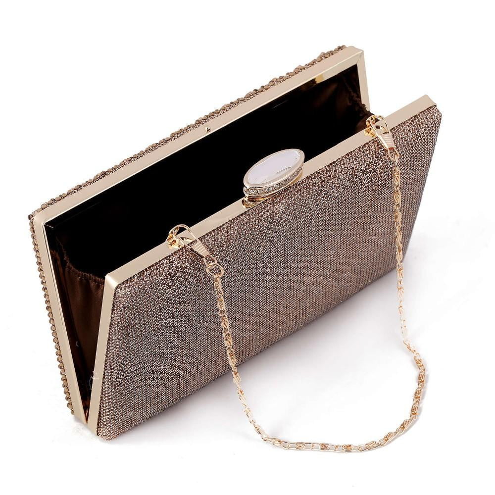 gold Clutch Women Evening bags Ladies Crystal Day Clutches Wallet Wedding Purse Party Banquet bag Black/Gold/Silver