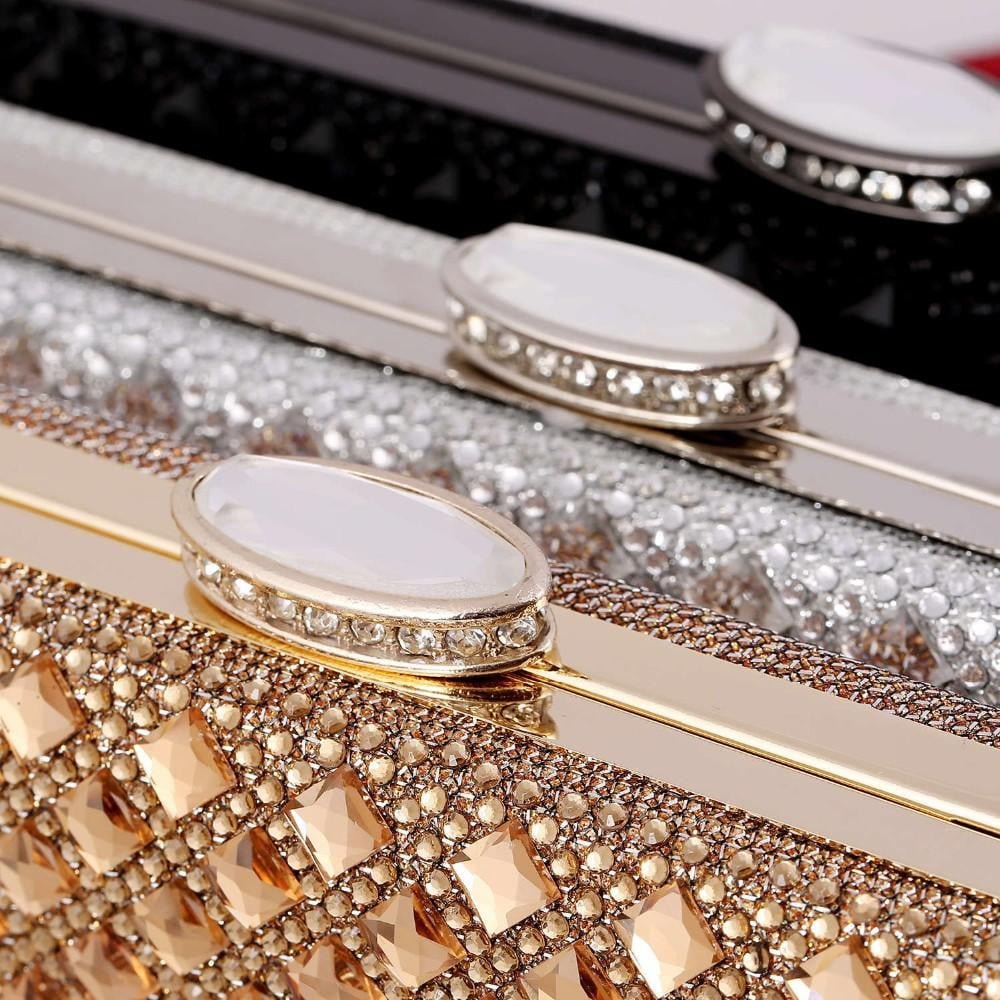 gold Clutch Women Evening bags Ladies Crystal Day Clutches Wallet Wedding Purse Party Banquet bag Black/Gold/Silver