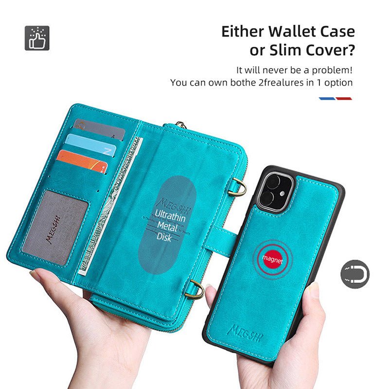 iPhone Wallet Leather Phone Case Card Holder