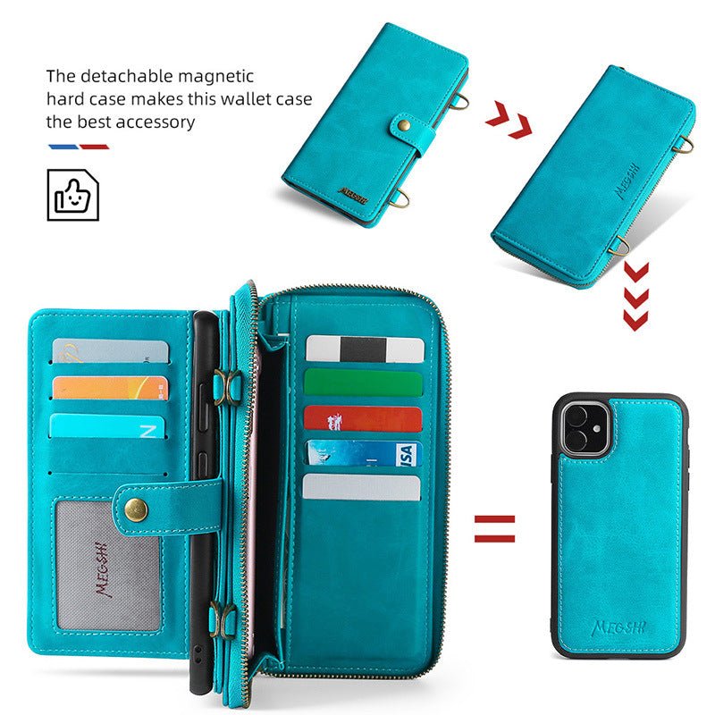 iPhone Wallet Leather Phone Case Card Holder