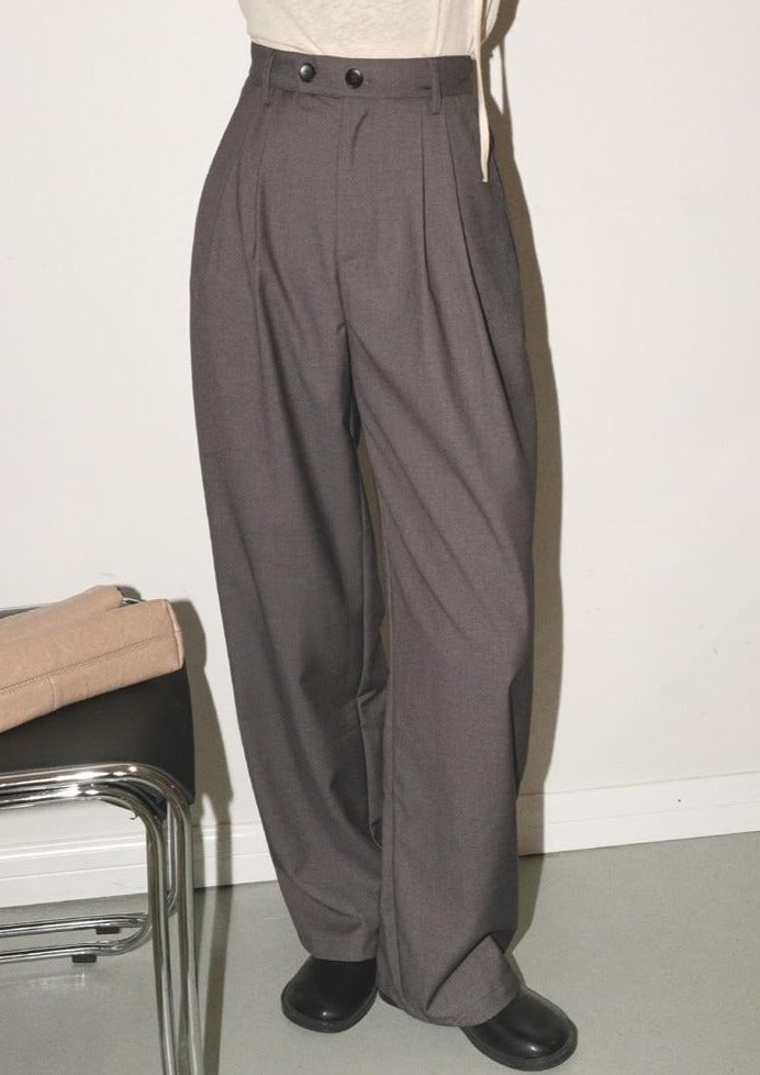 Maige Pleated Wide Leg Pants - 2 Colors