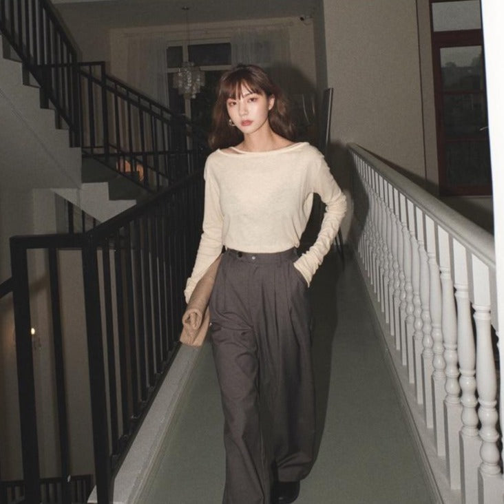 Maige Pleated Wide Leg Pants - 2 Colors