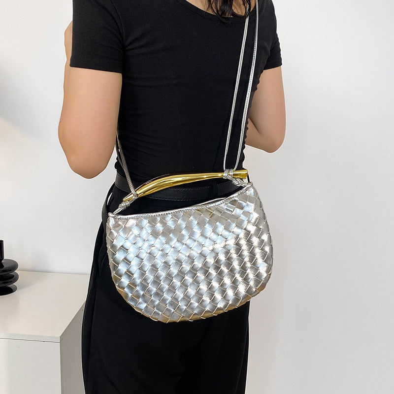 Mairi Woven Golden Bar Mini Tote