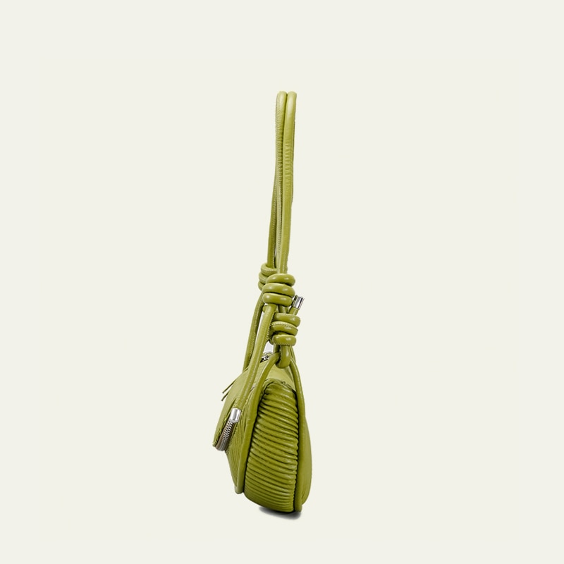 Malina Pleated Half Moon Saddle Bag - 6 Colors