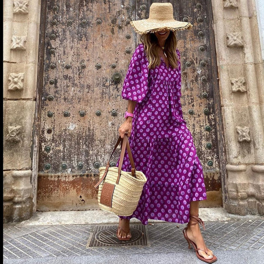 Mariana Printed Midi Baby Doll Dresses - 7 Colors