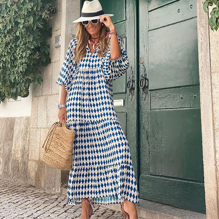Mariana Printed Midi Baby Doll Dresses - 7 Colors