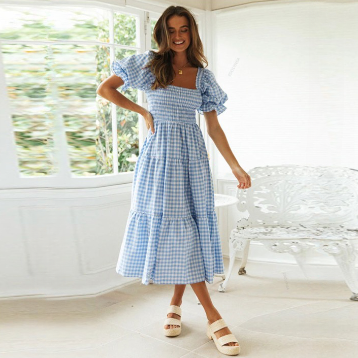 Marianne Gingham Midi Dresses - 2 Colors