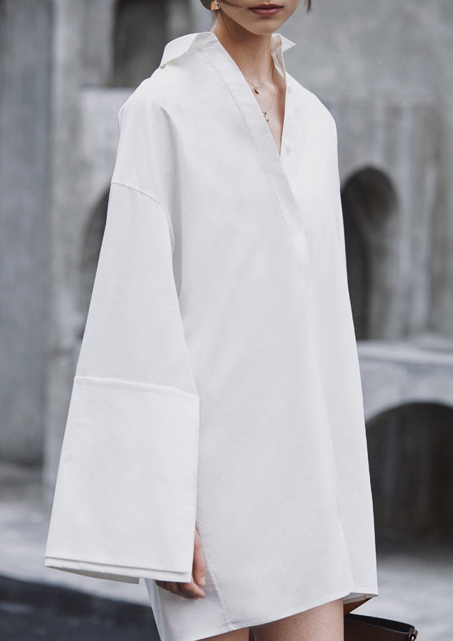 Marla Mini Shirt Dress with Wide Cuffs