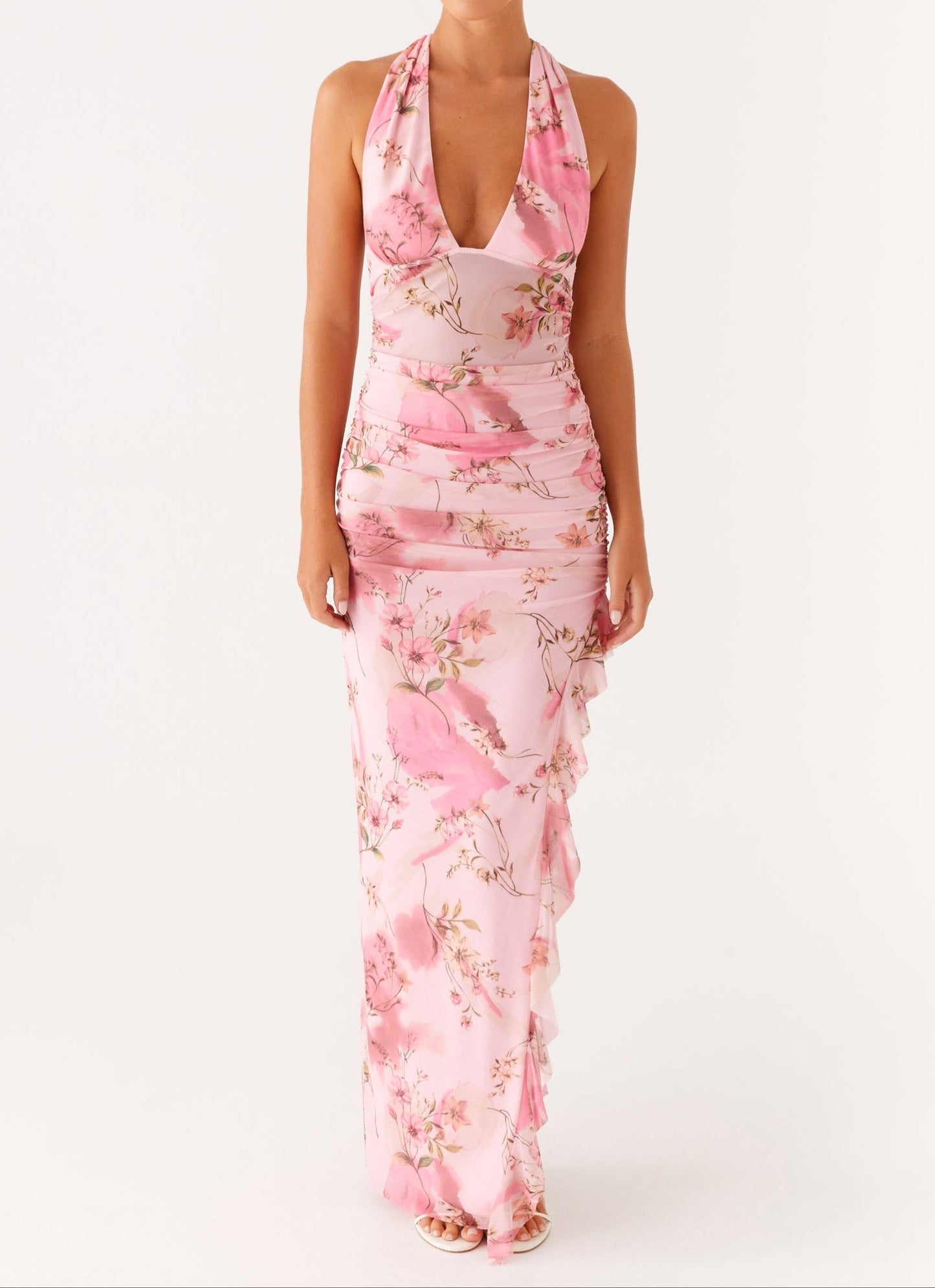Fiorella Maxi Dress - Pink Floral Print