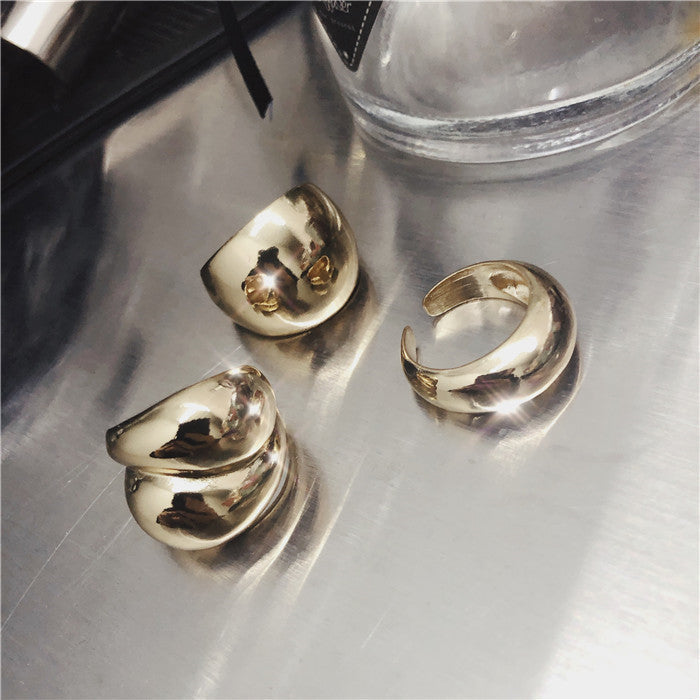 Minimalist Bubble Band Rings - Gold or Silver