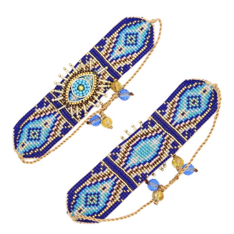 Miyuki Beads Evil Eye Amulet Bracelet - 4 Colors