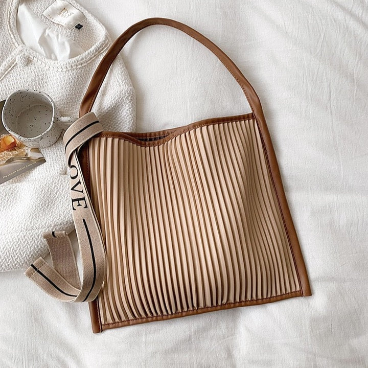 Nina Pleated Love Hobo Bag - 3 Colors