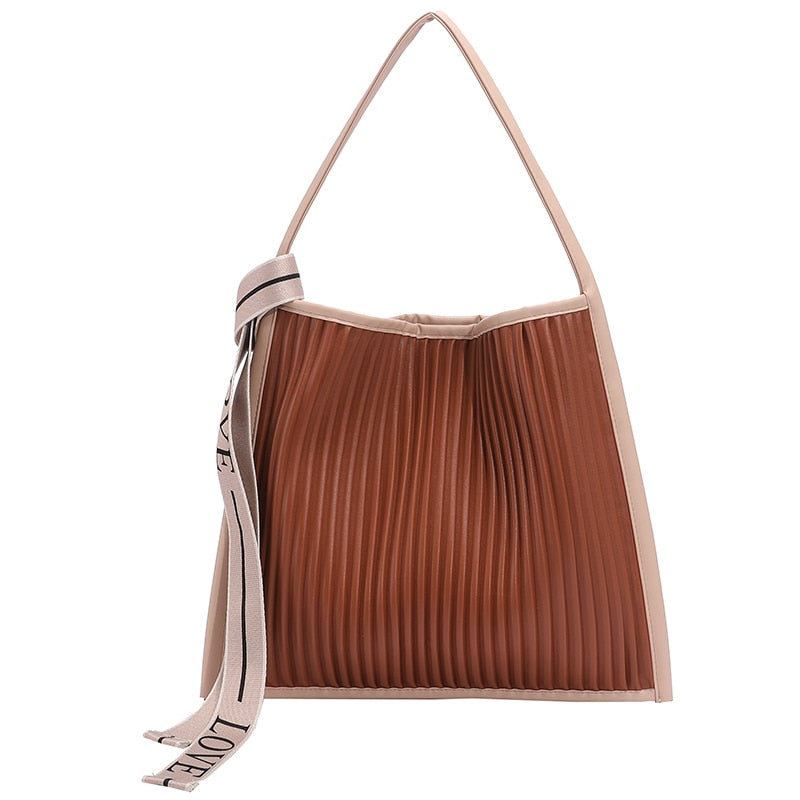Nina Pleated Love Hobo Bag - 3 Colors
