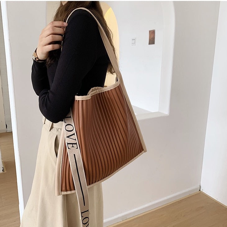 Nina Pleated Love Hobo Bag - 3 Colors