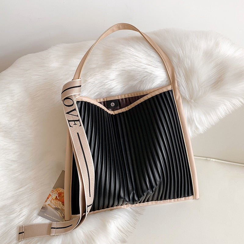 Nina Pleated Love Hobo Bag - 3 Colors
