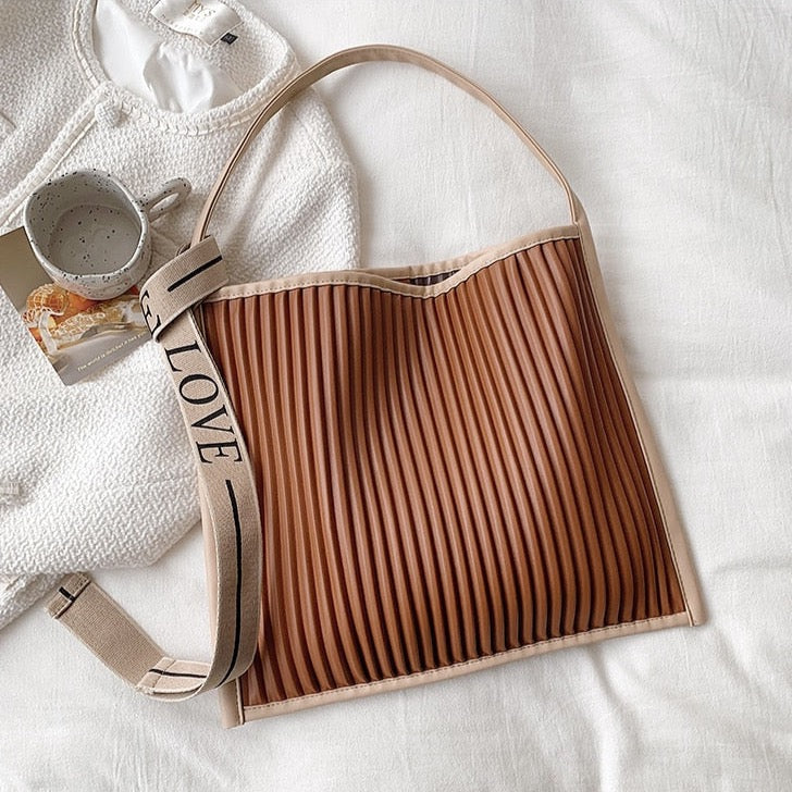 Nina Pleated Love Hobo Bag - 3 Colors