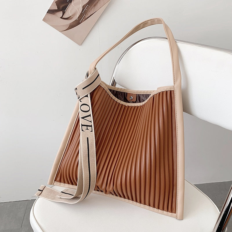Nina Pleated Love Hobo Bag - 3 Colors