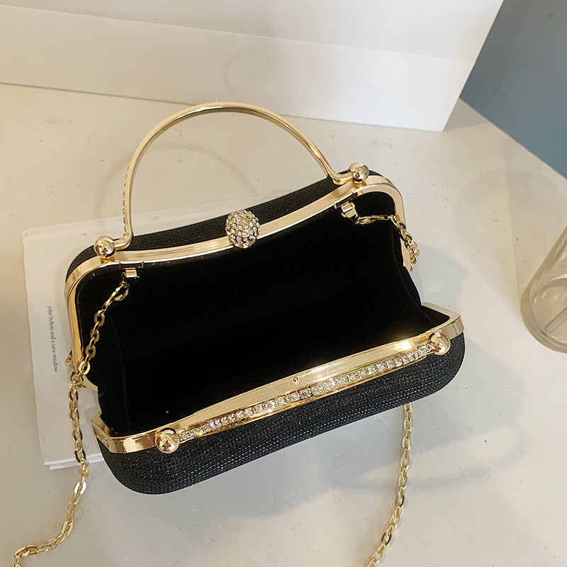 Neri Rhinestones Retro Handbag