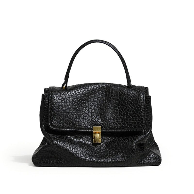 Peria Pebble Stone Leather Bag