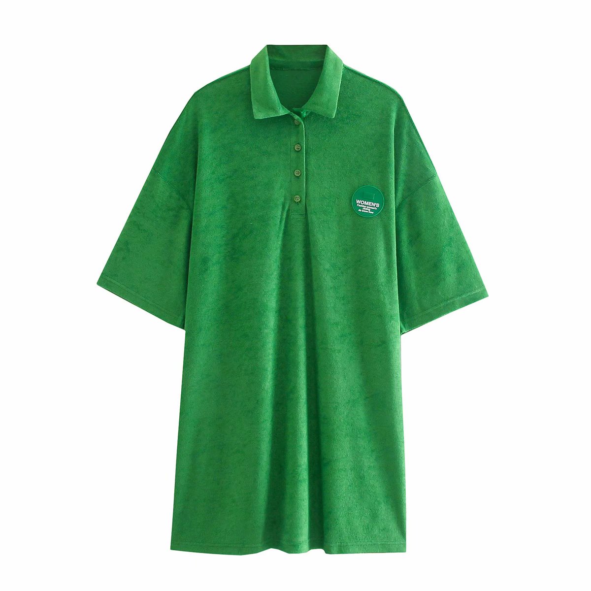 Pilla French Terry Polo T-Shirt Dress
