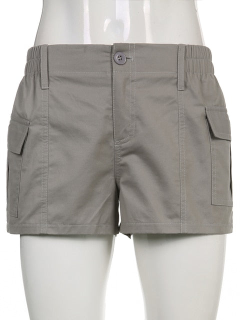 Low Waisted Shorts Harajuku Retro Basic Casual Sporty Bottom Biker