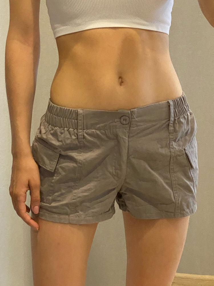 Low Waisted Shorts Harajuku Retro Basic Casual Sporty Bottom Biker