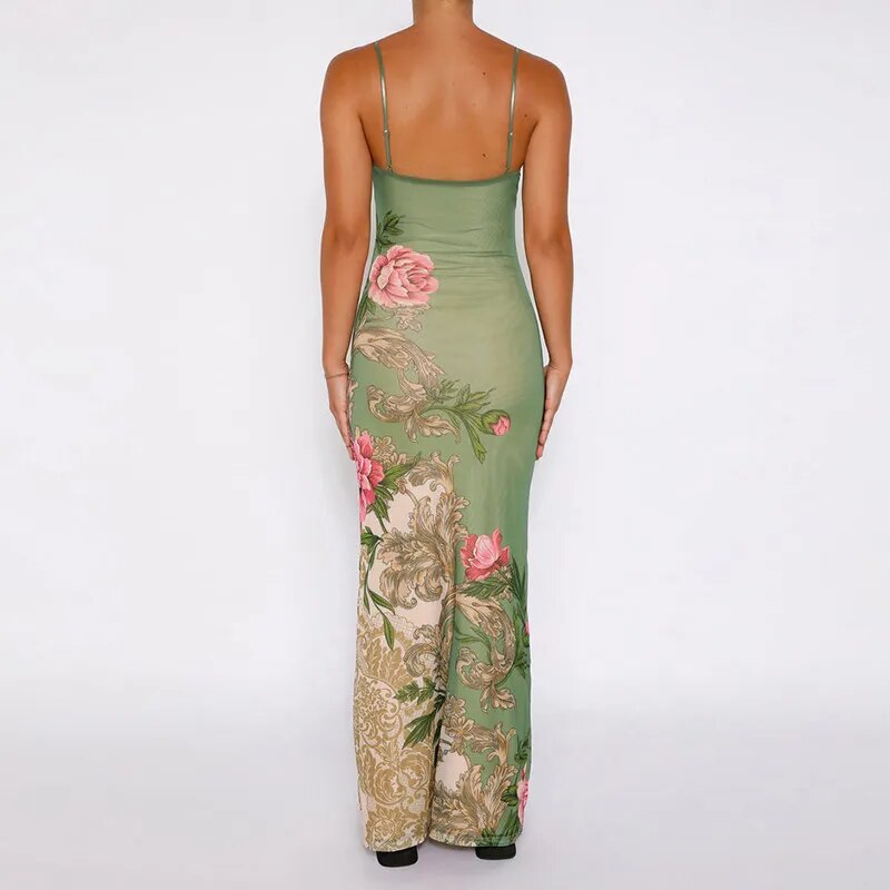 Rossa Printed Maxi Bodycon Slip Dresses - 4 Patterns