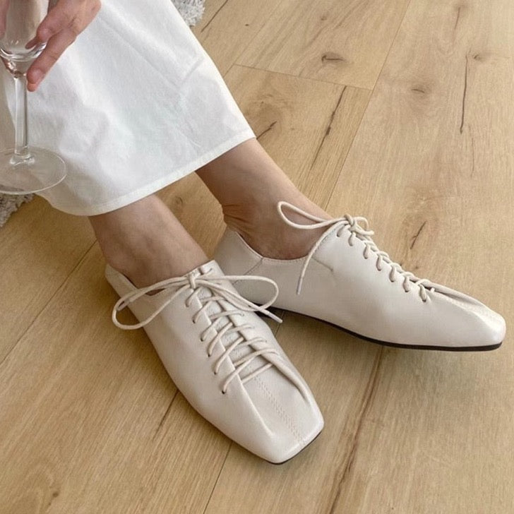 Ruhi Lace-Up Mocassin Loafers - 3 Colors